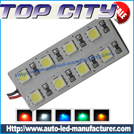 Topcity 8-SMD 5050 2*4CM LED PCB Panel Lights, Dome Lights, Interior Panel Lights,Accent Lights - Car LED Interior Panel Lights